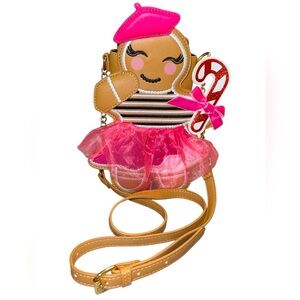 BETSEY JOHNSON KITSCH XOXO COQUETTE GINGERBREAD GIRL CROSSBODY